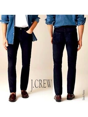 J.Crew 484 Slim Corduroy Tapered Leg Authentic Navy G7128 (W35 L32)